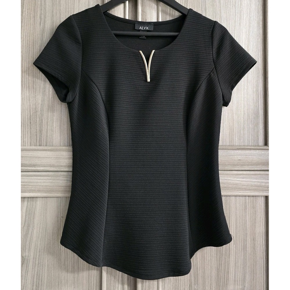Alyx Womens Top Short Sleave Medium Black